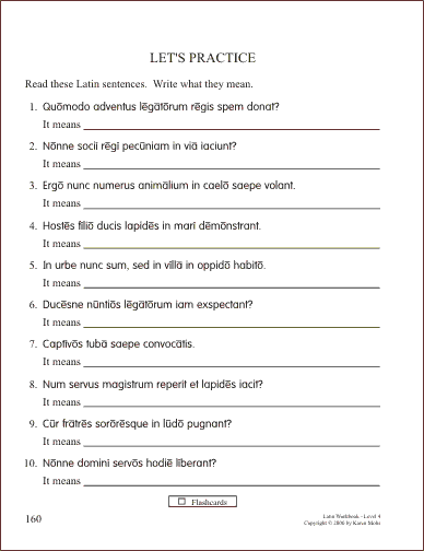 Latin Level 4 page 160
