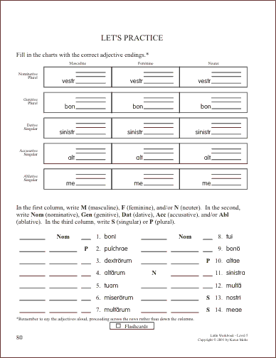 Latin Level 5 page 80